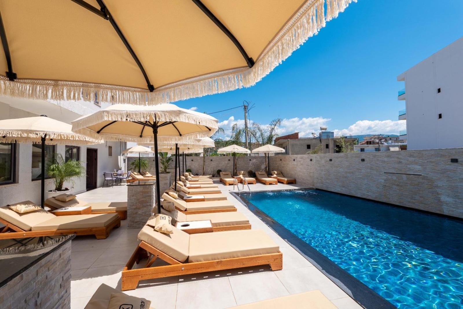Hotel Kroi Ksamil Bagian luar foto